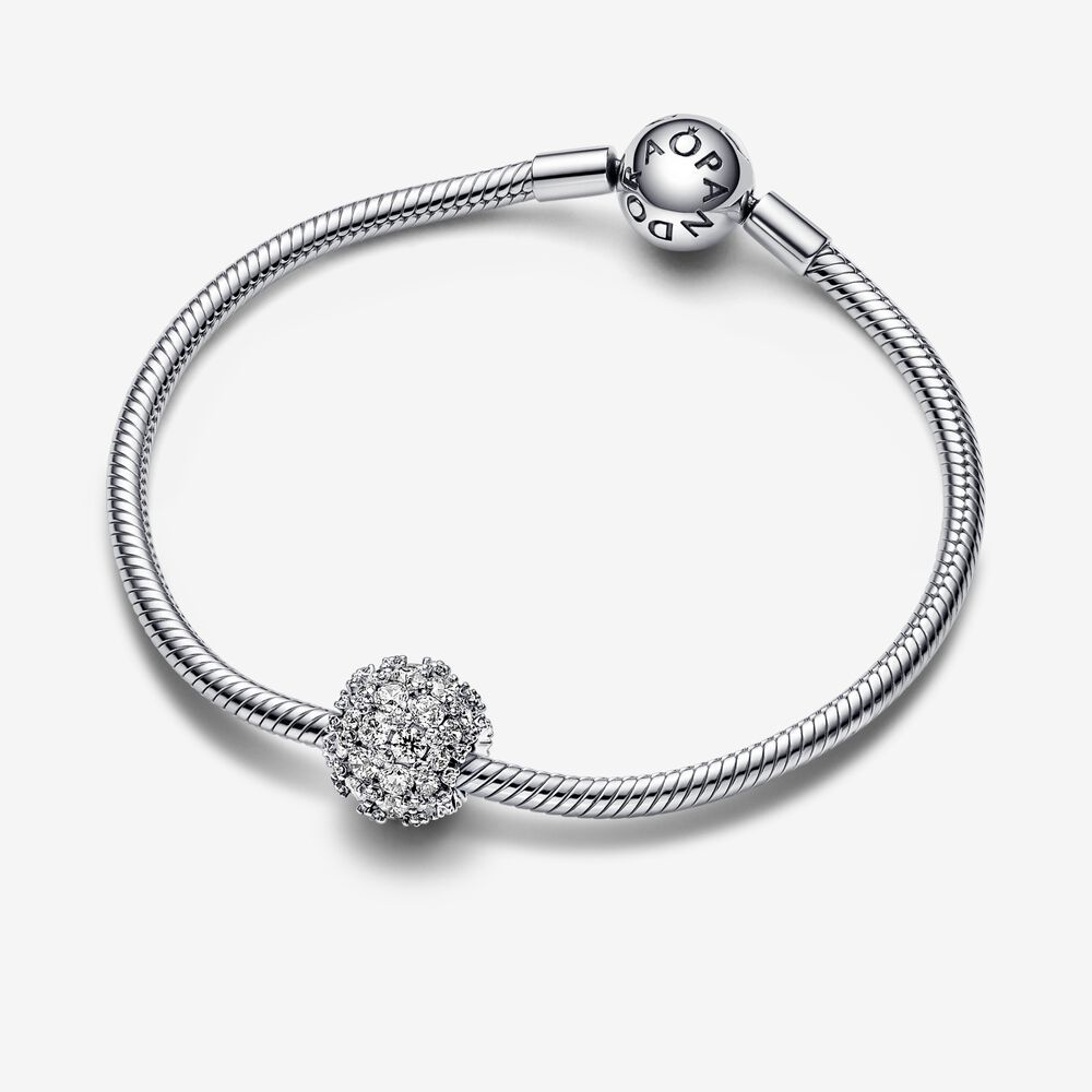 Pandora Sparkling Pavé Round Charm