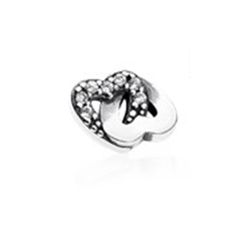 Pandora Sparkling Double Love Petite Floating Locket Charm