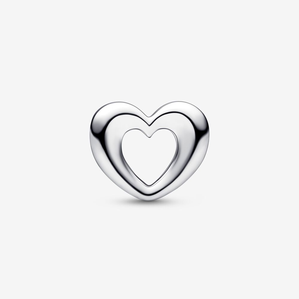 s925  pandora radiant open heart charm