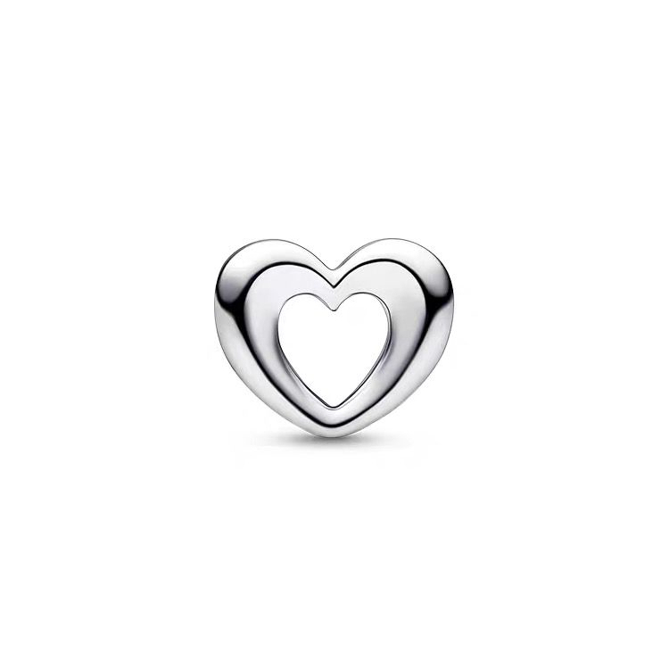 s925  pandora radiant open heart charm