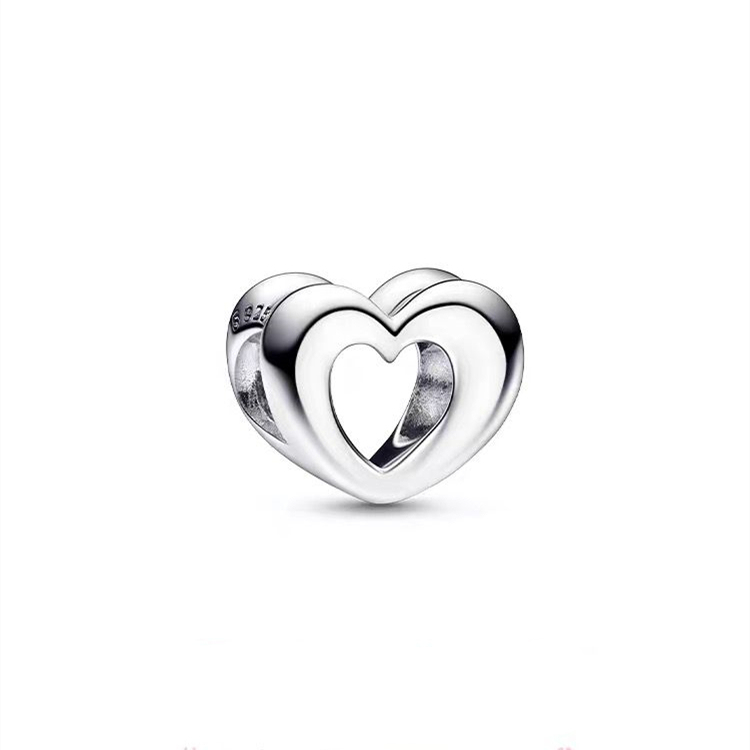 s925  pandora radiant open heart charm