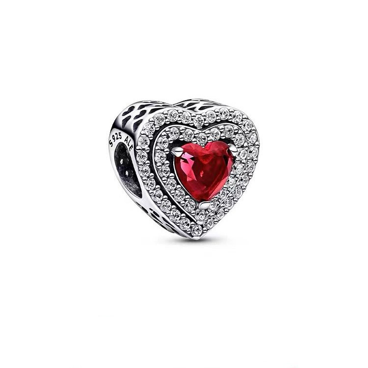 pandora sparkling levelled heart charm