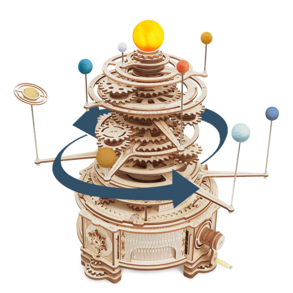 Rotatable Mechanical Orrery