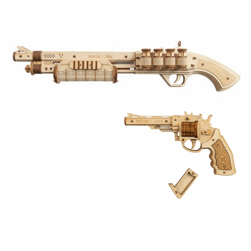 Revolver & Scatter with Rubber Band Bullet