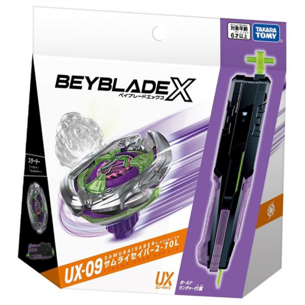 Takara Tomy Beyblade X UX-09 Samurai Saber 2-70L