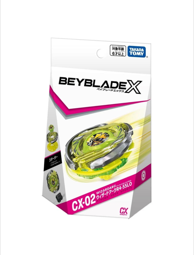 TAKARA TOMY Beyblade X CX-02 Starter WizardArc R4-55LO