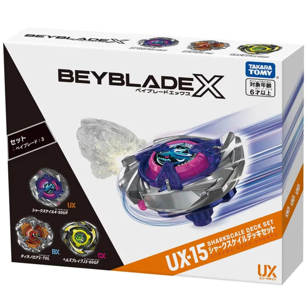 [PRE-ORDER] TAKARA TOMY Beyblade X Shark Scale Deck Set UX-15