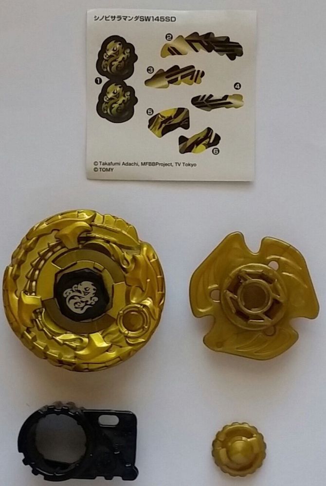 Takara Tomy Beybalde BBGH08/09/10 Ninja Salamander / Shinobi Saramanda SW145SD, Contains three colors:GOLD +SILVERB+RONZE