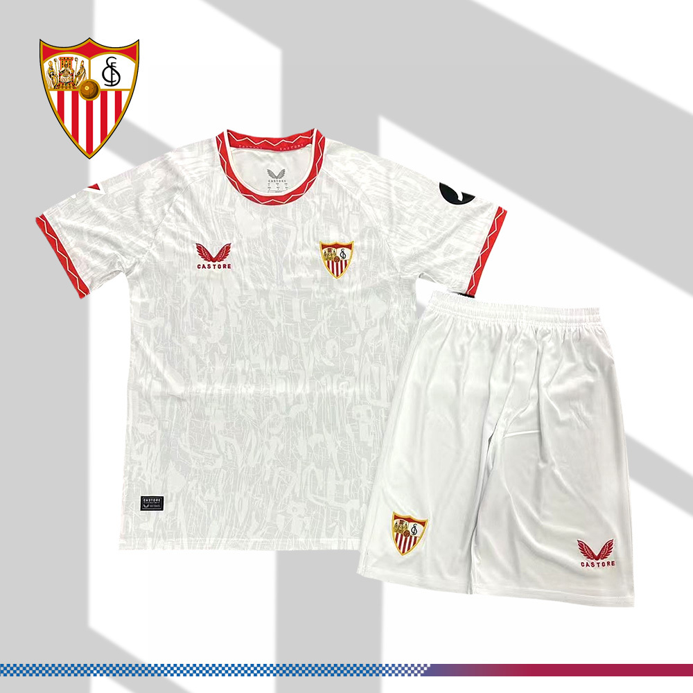 2024/2025 Sevilla Home Football Jersey (Kids Kit）