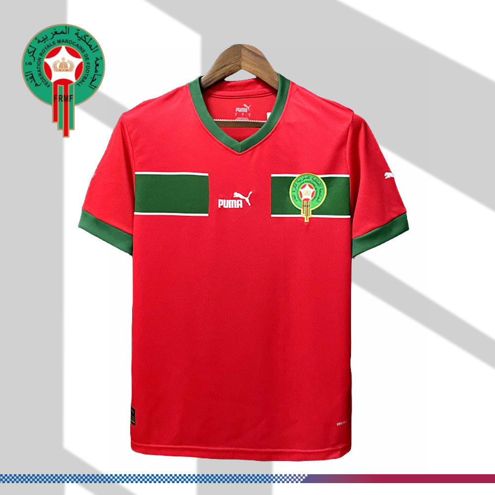 2022/2023 Morocco Home  Football Shirt （Fan Edition）