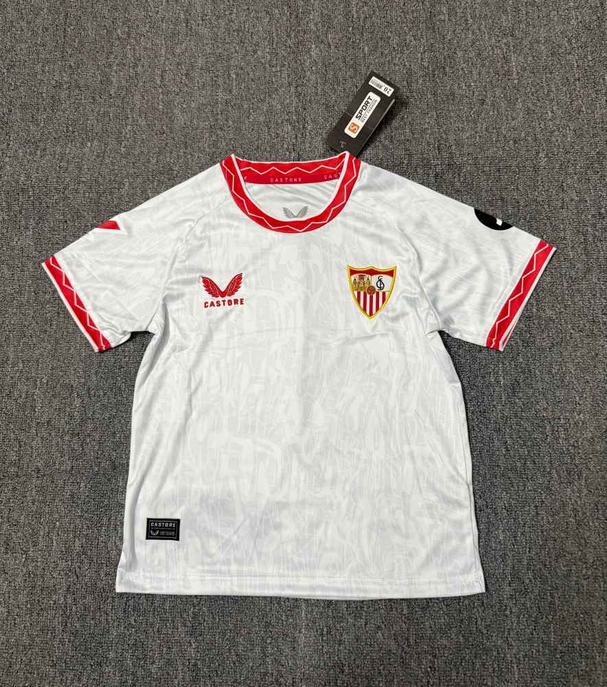2024/2025 Sevilla Home Football Jersey (Kids Kit）