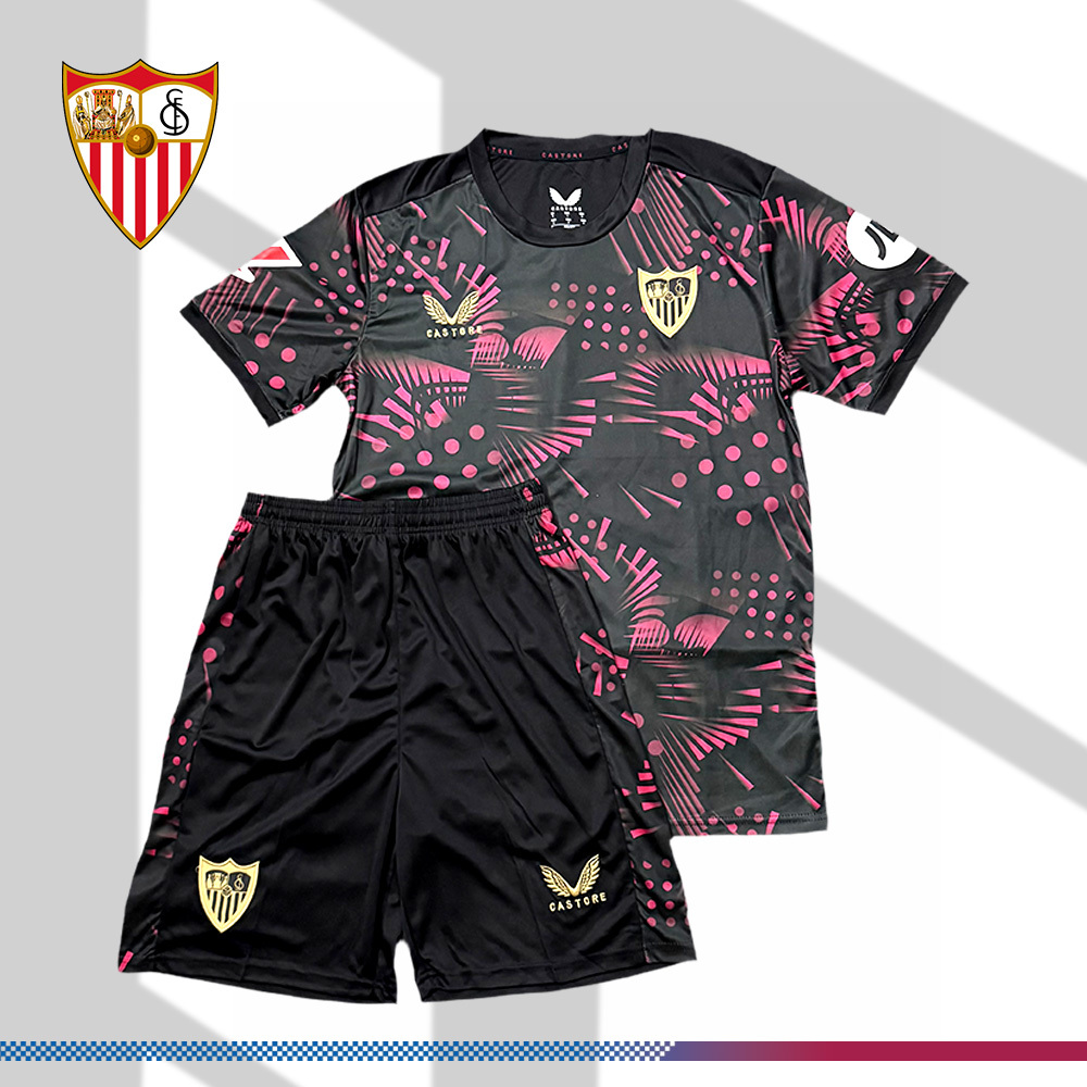 2024/2025 Sevilla Second Away Football Jersey (Kids Kit）