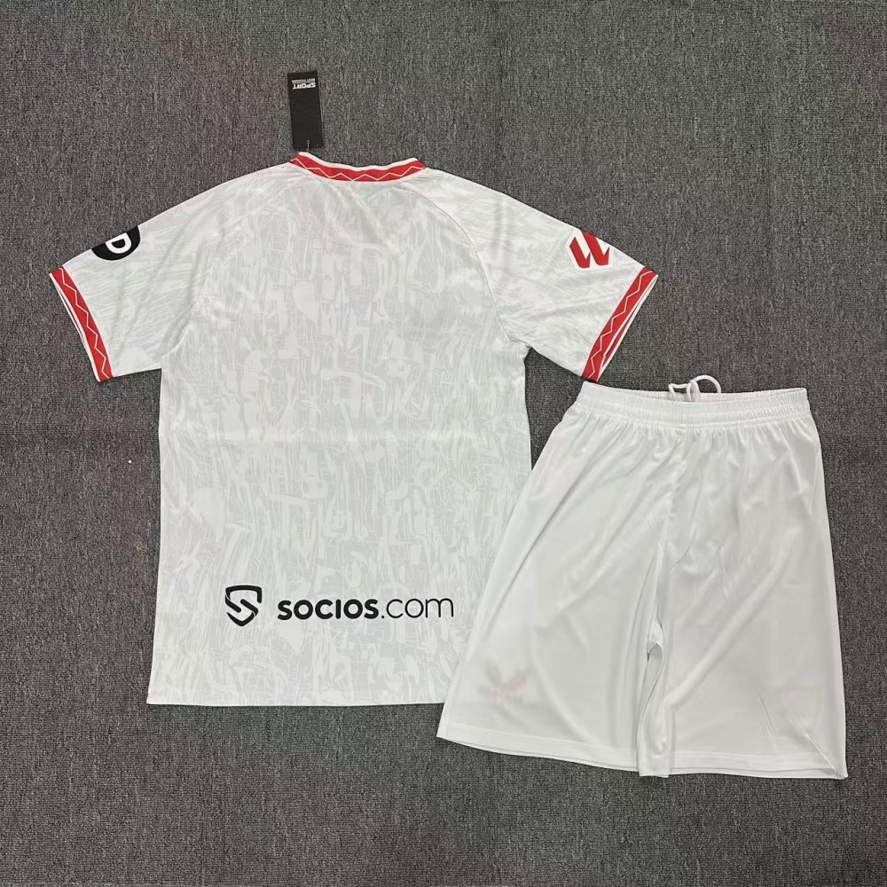 2024/2025 Sevilla Home Football Jersey (Kids Kit）