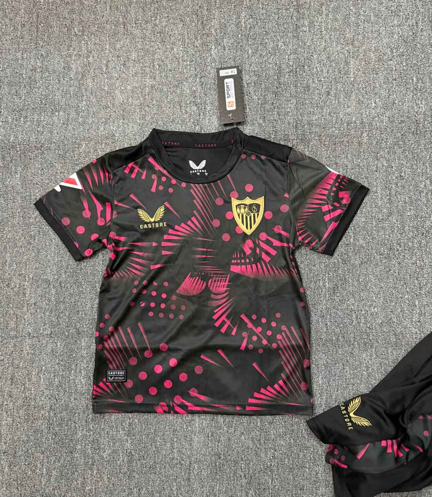 2024/2025 Sevilla Second Away Football Jersey (Kids Kit）