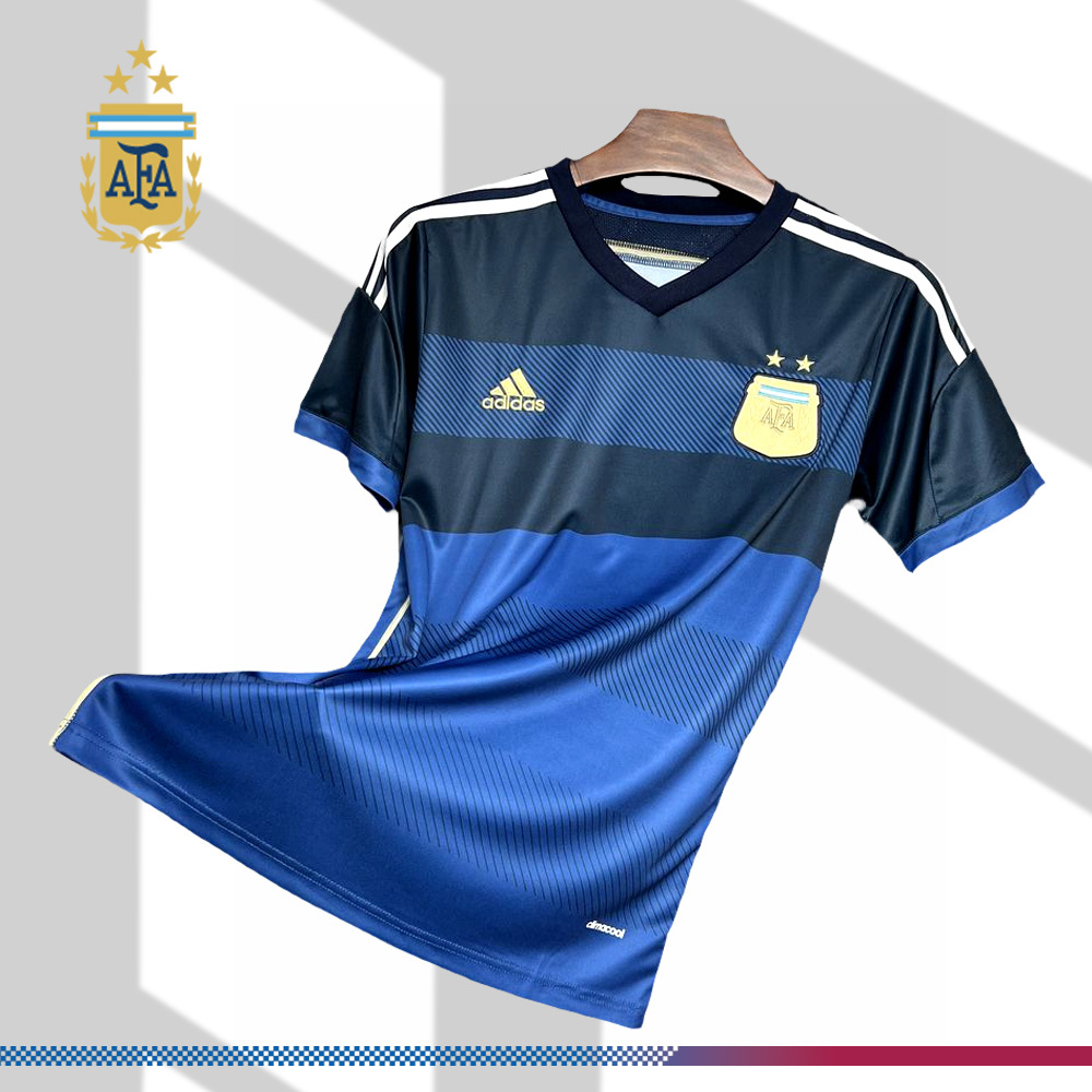 2014 Argentina Away Long Sleeve Retro Jersey