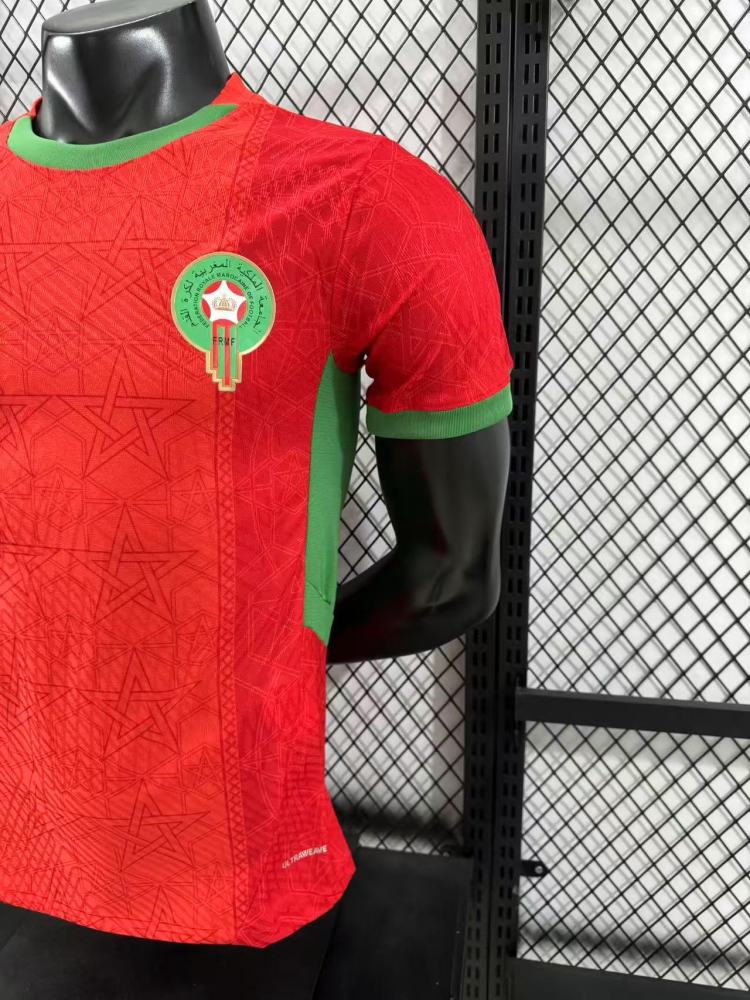 2024/2025 Morocco Home Football Shirt （Player Edition）