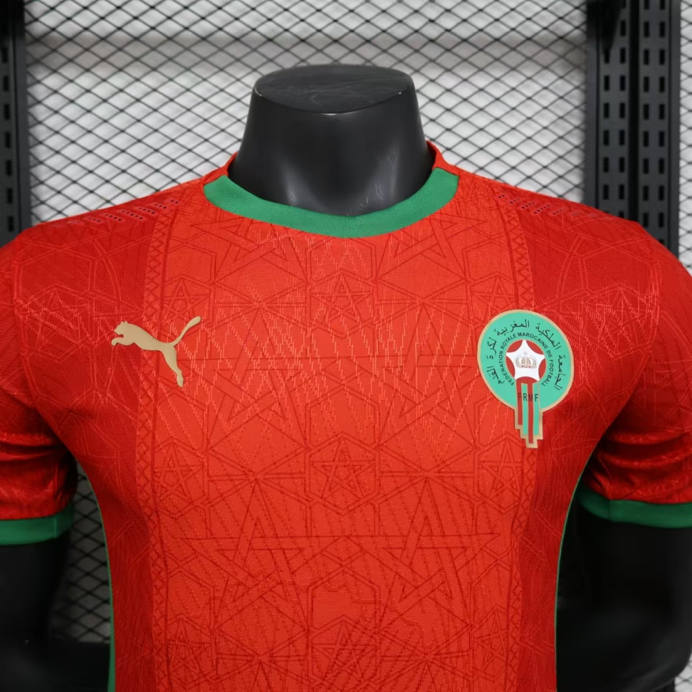 2025/2026 Moroccan Home Football Shirt (Player Edition）