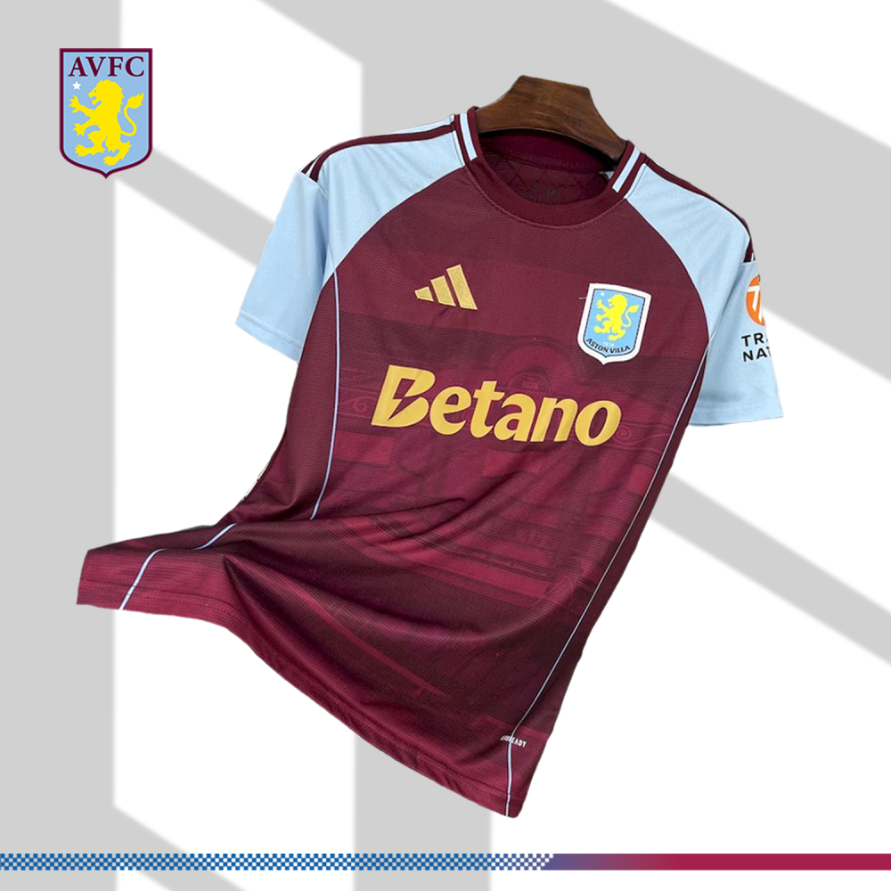 2025/2026 Aston Villa Home Football Shirt （Fans）