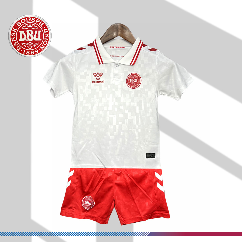2024/2025 Denmark Away Football Shirt (Kids Kit）