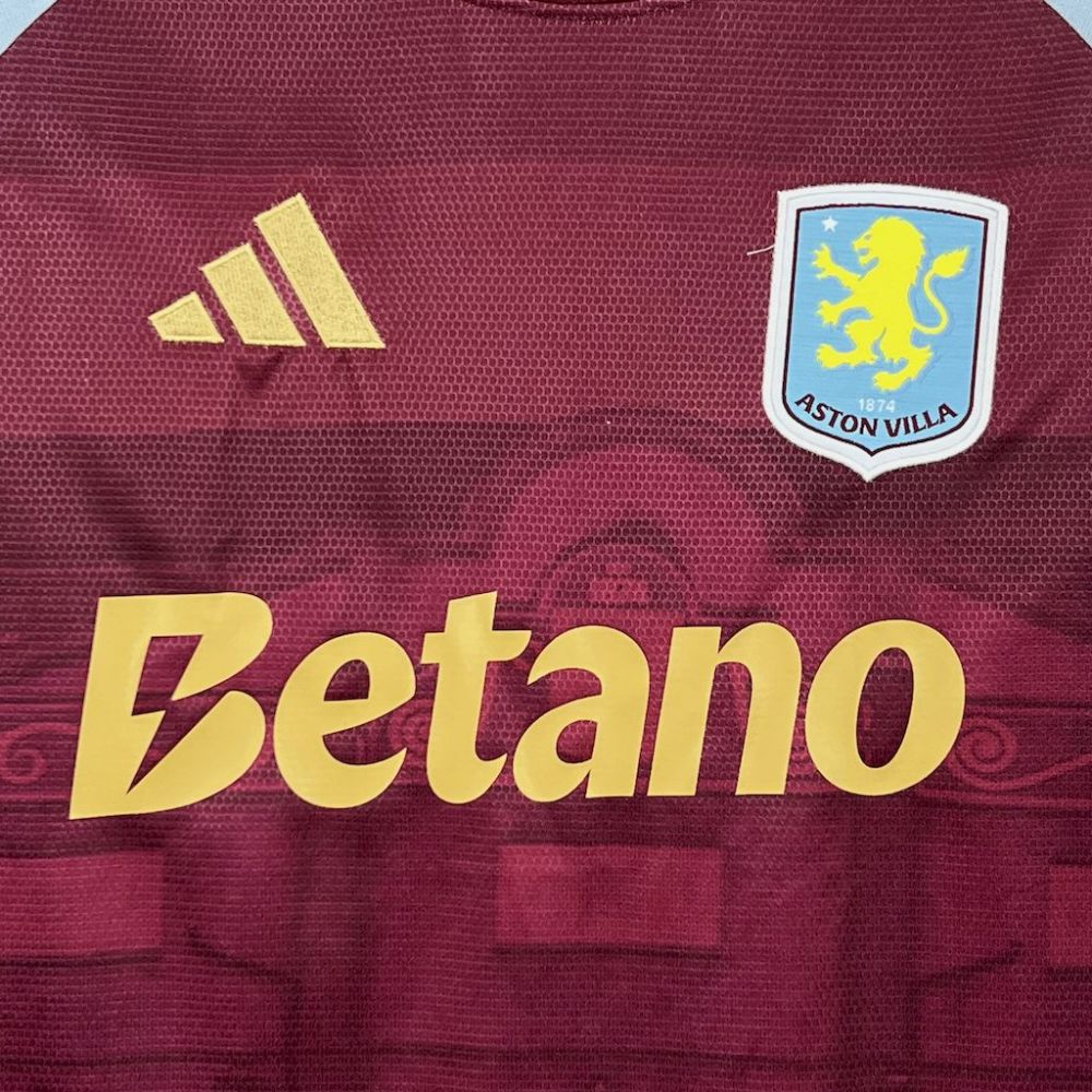 2025/2026 Aston Villa Home Football Shirt （Fans）