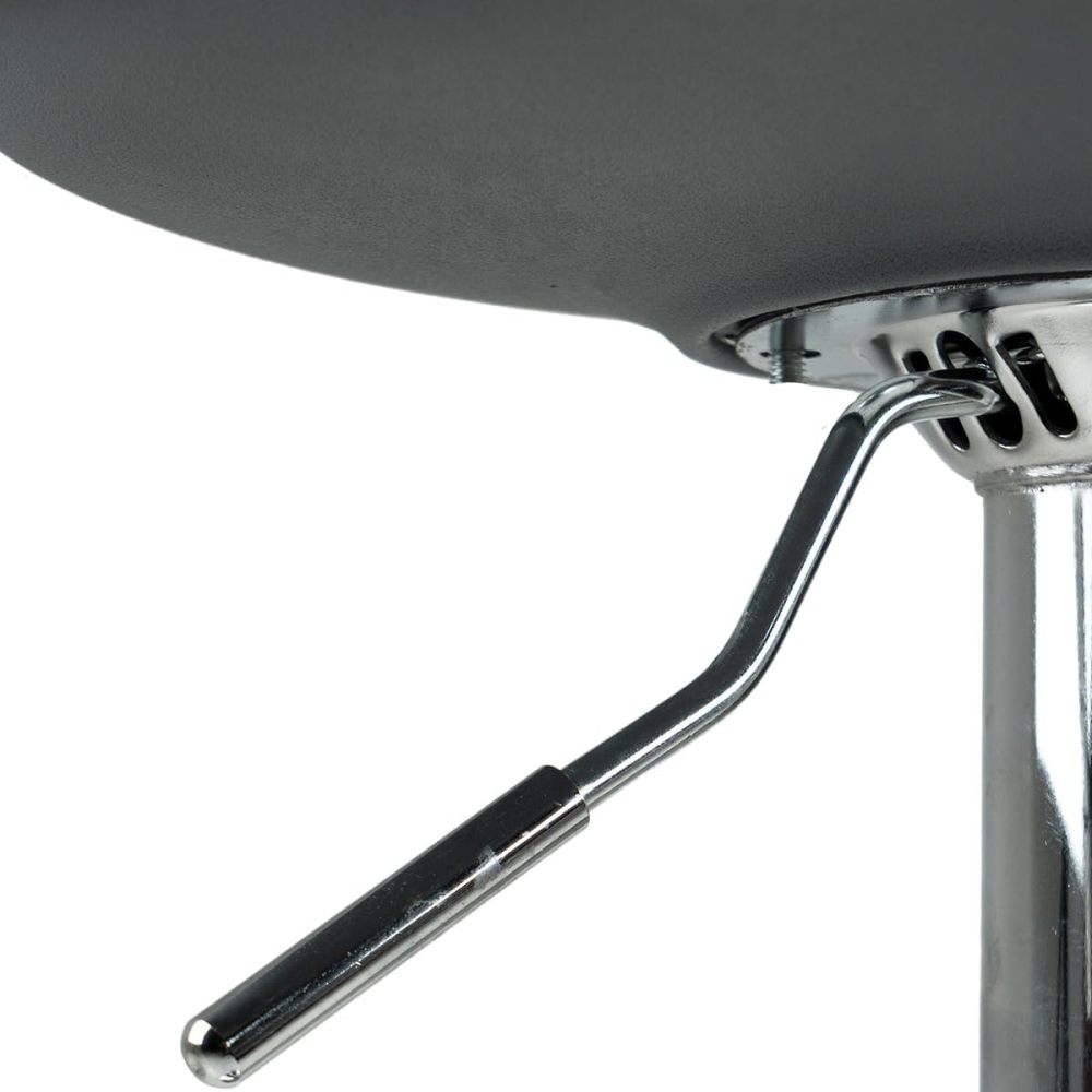 Juego de 4 Sillas para Bar con Reposapiés y Respaldo Medio | Taburetes Giratorios para Barra, Restaurantes, cocinas, con Altura Ajustable, Cómodas y Acolchadas(Negro1)