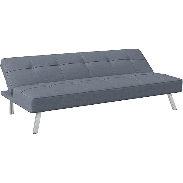 Serta Rane Convertible Sofa Lounger Microfiber Light Grey Full Light Gray Modern