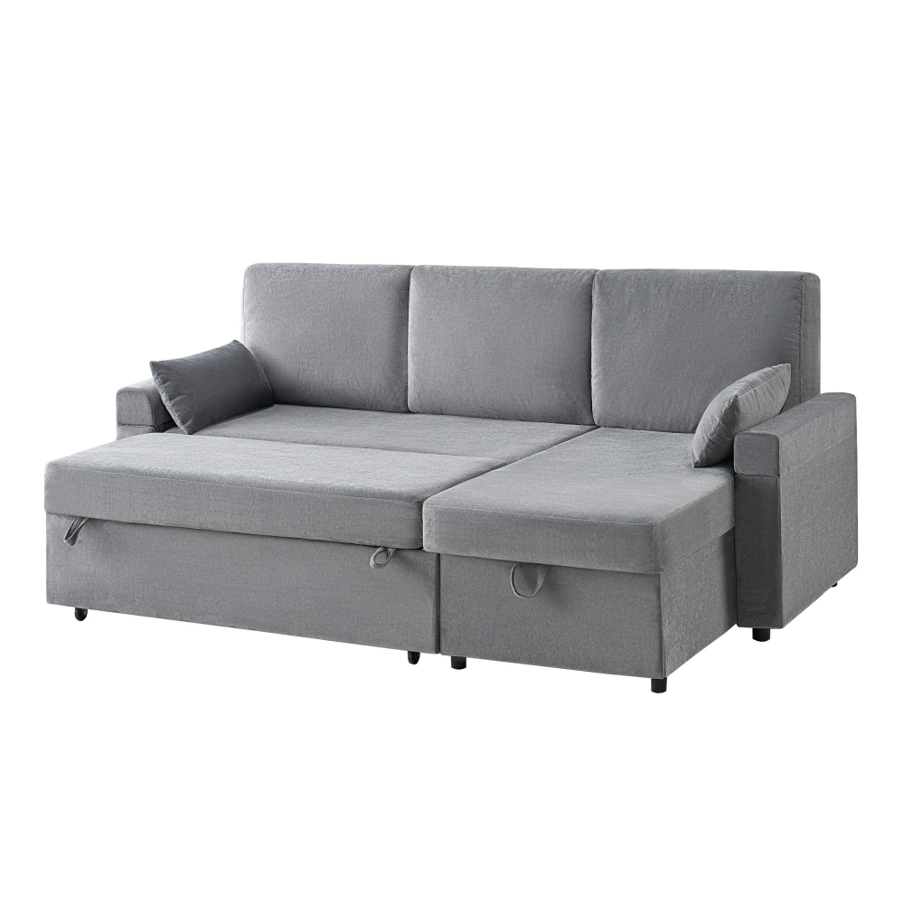 Sofá cama, sofá cama con diván con espacio de almacenamiento, sofá cama para sala de estar