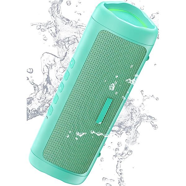 Altavoz Bluetooth con sonido HD, inalámbrico portátil, resistente al agua IPX5, hasta 24 horas de reproducción, emparejamiento TWS, BT5.3