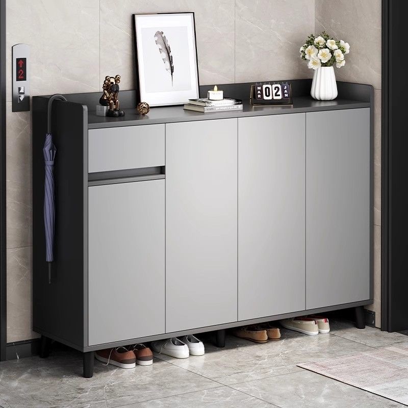 Shoe cabinet home door 2024 new hot style indoor entrance cabinet integrated storage cabinet solid wood legs multi-layer shoe ra