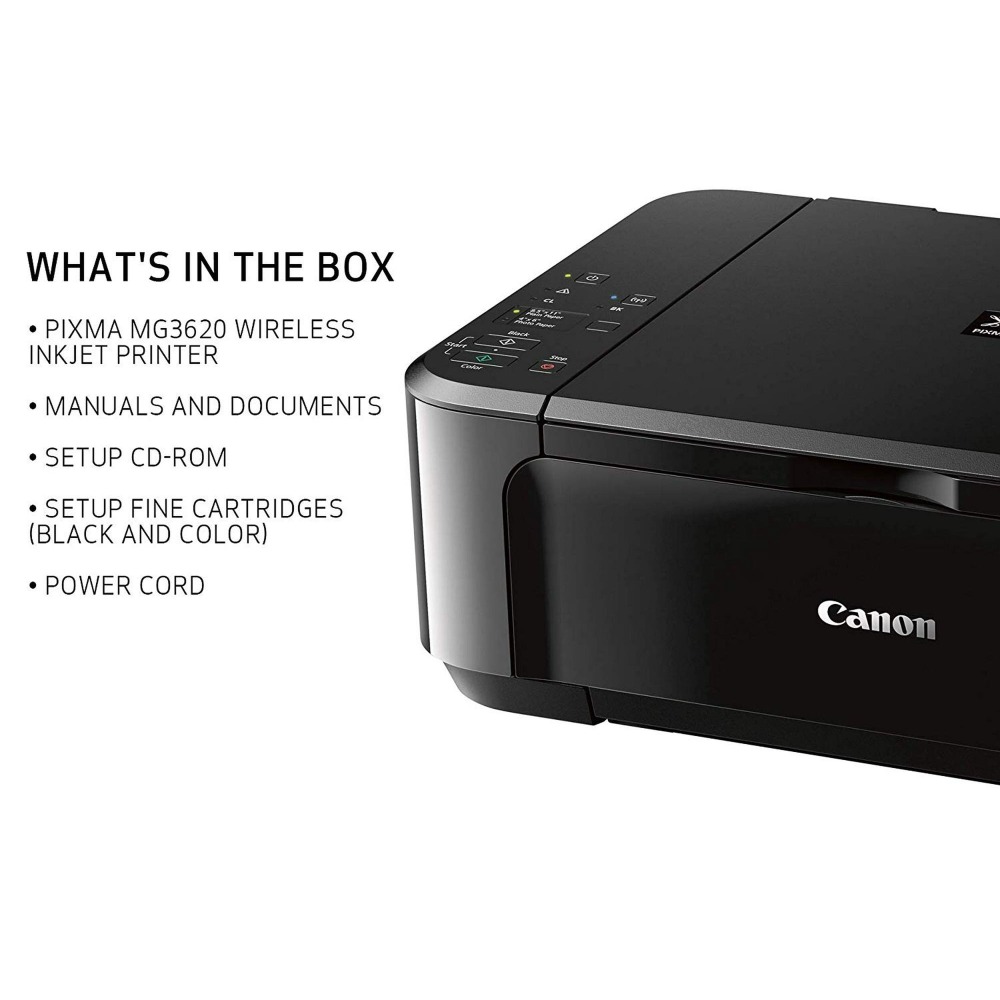 Wireless All-in-One Color Inkjet Photo Printer, Black