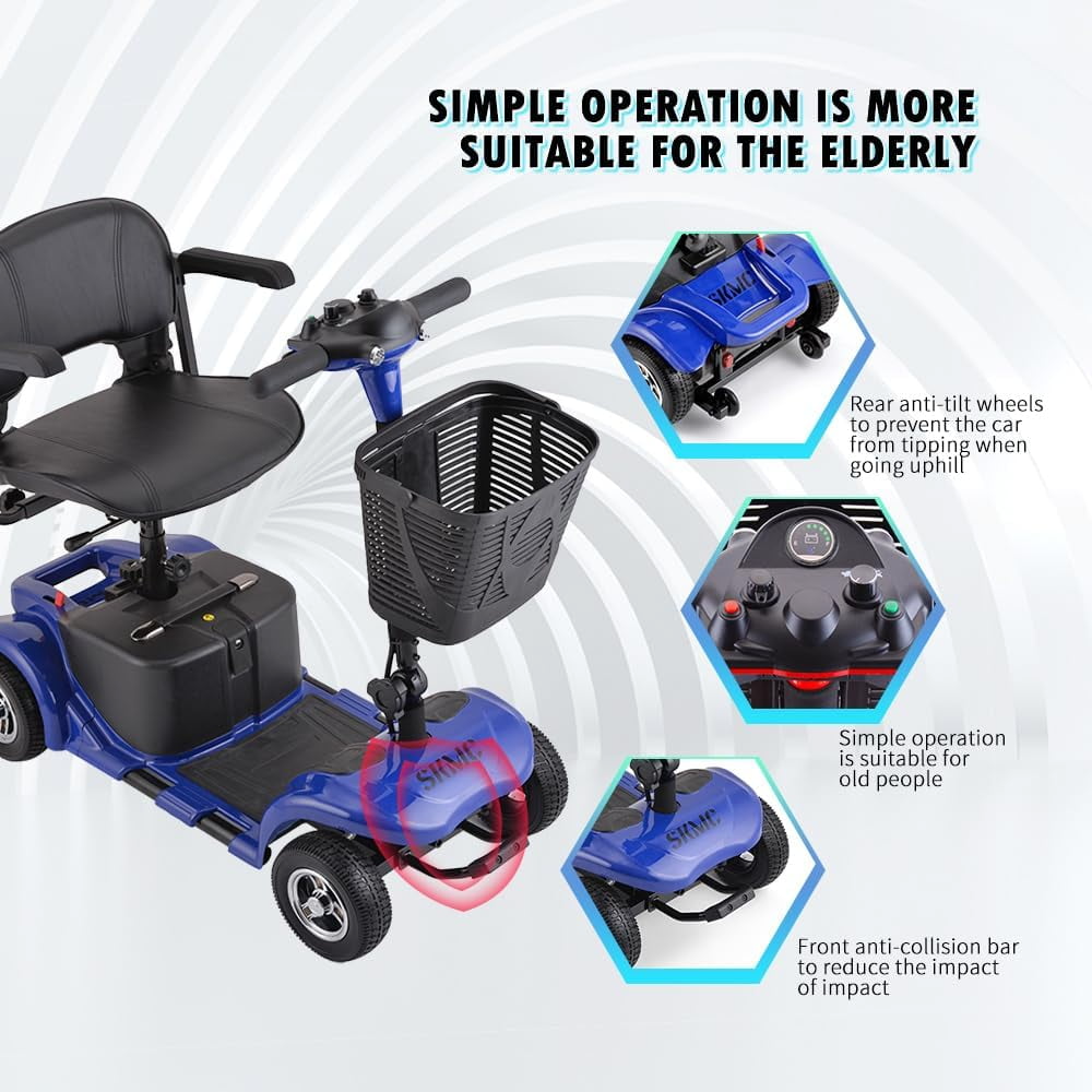 Rebajas por tiempo limitado -with LED Headlights and Basket, Charger Included