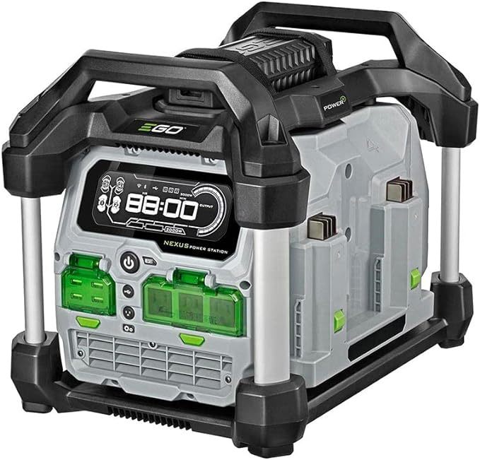 PST3040 - Estación de energía portátil Nexus de 3000 W para uso en interiores y exteriores, batería no incluida, color plateado