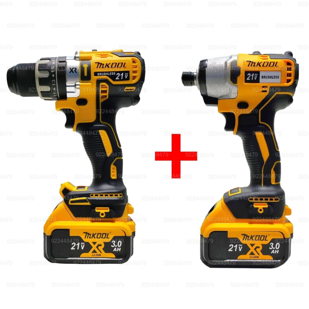 COMBO ATORNILLADOR DE IMPACTO TALADRO PERCUTOR 21V