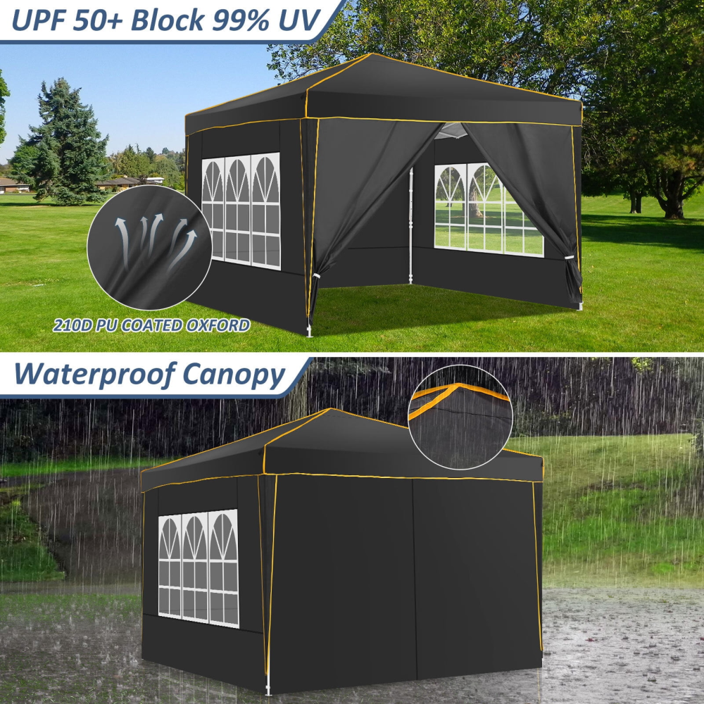 Carpa emergente de 10 x 10, carpa emergente fácil de instalar