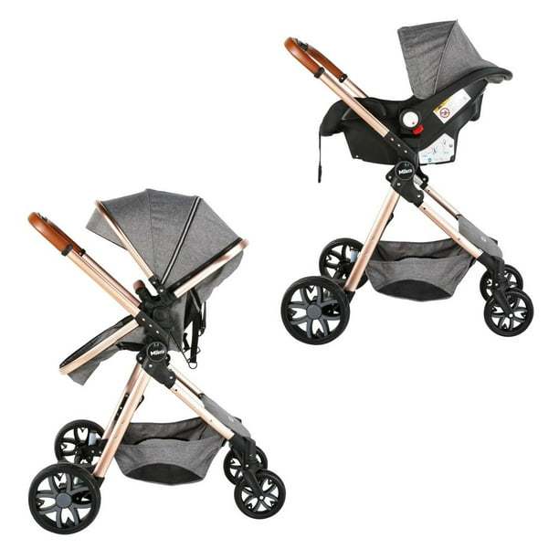 Sistema de Viaje Infanti Sistema de Viaje Infanti Mike De Aluminio Base Para Autoasiento Gris
