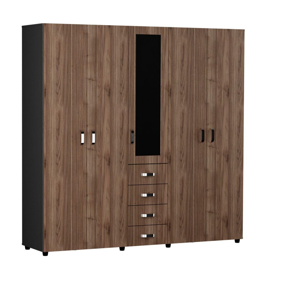 Closet Bruselas 200x200x50 cm Gales Wengue
