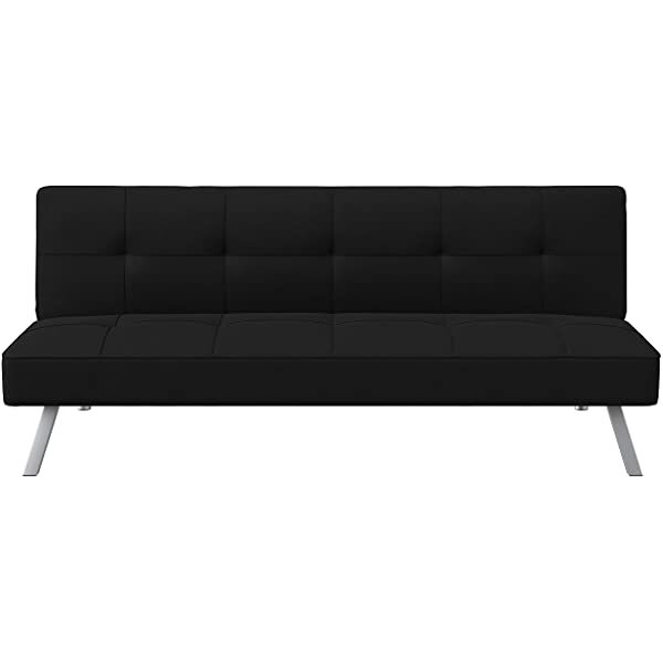 Serta Rane Convertible Sofa Lounger Microfiber Light Grey Full Light Gray Modern