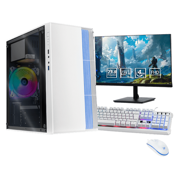 AMD Radeon Renoir Ryzen 5 5600G 16GB SSD 240GB 3TB Monitor 27 WIFI negro XTXZR516GBRENOIR