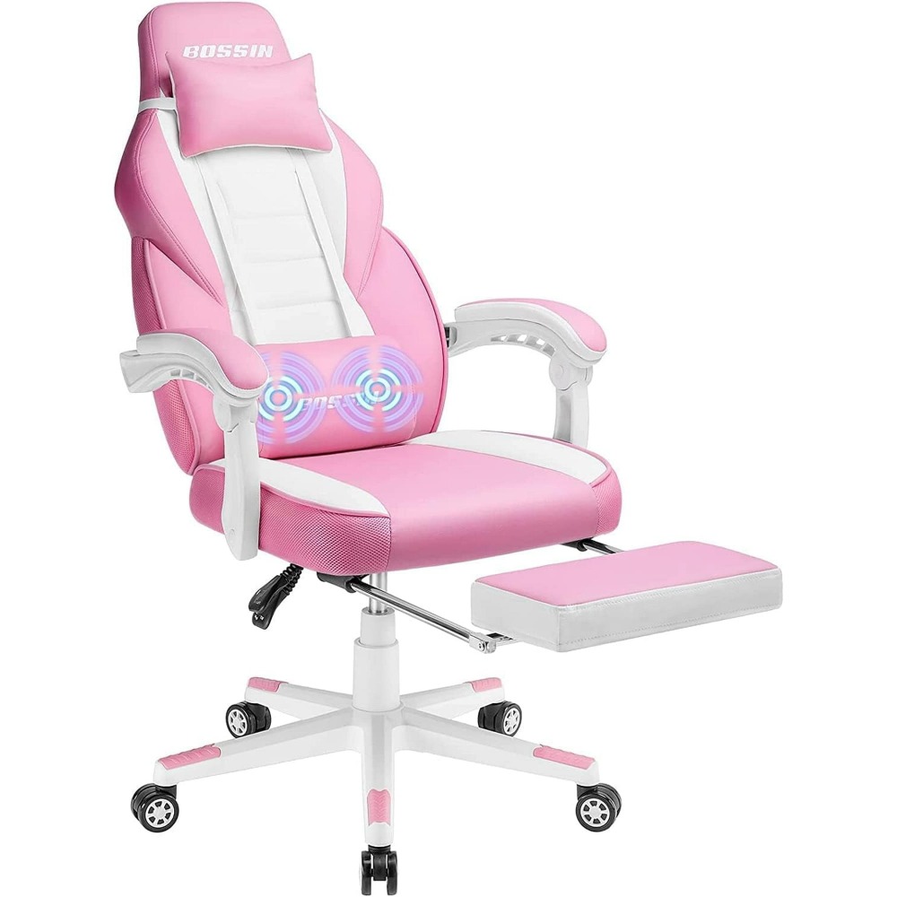 🔥 SILLA GAMER PREMIUM Waleaf - Respaldo Alto XL + Reposapiés Ajustable - Soporte Lumbar - ¡Envío Gratis!