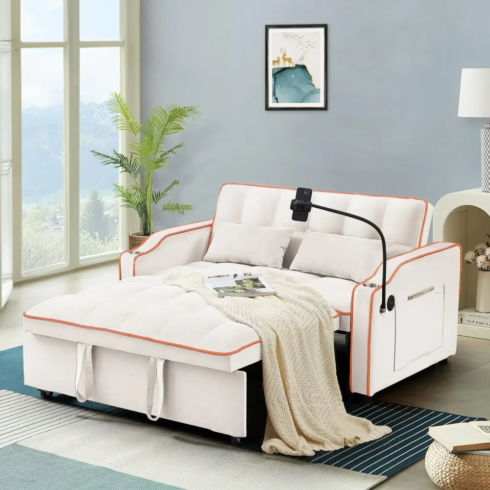 El sofá cama 3 en 1 es compatible con sofás de sala de estar con dos dispositivos de puerto diferentes.