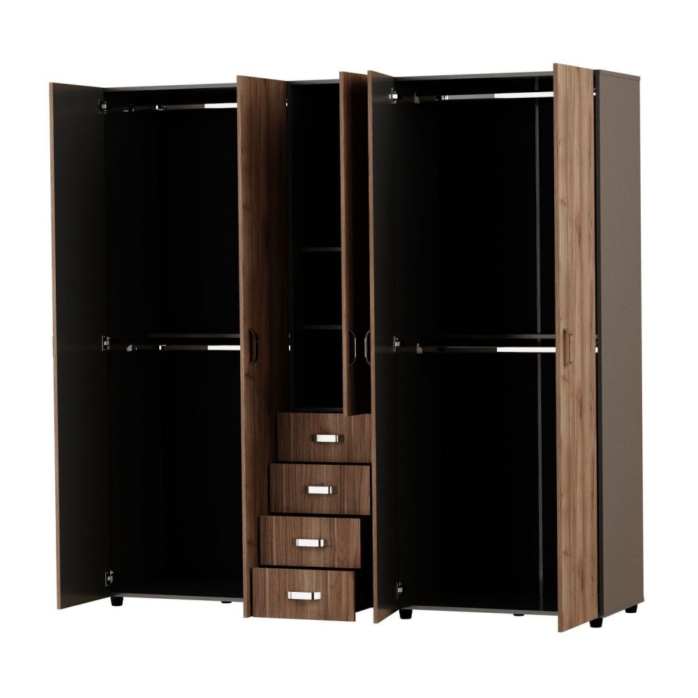 Closet Bruselas 200x200x50 cm Gales Wengue