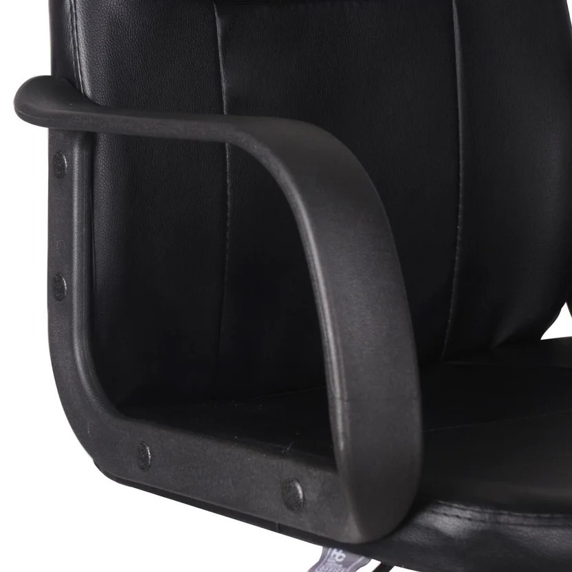 Silla de Escritorio Ejecutiva Giratoria Respaldo bajo Negra Just Home Collection