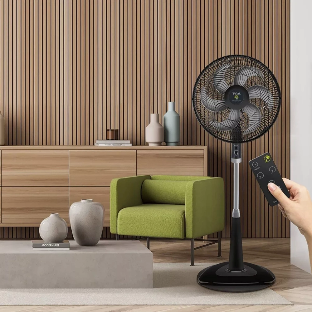 Ventilador Piso Pie Pedestal 6 Aspa Silencioso Potente