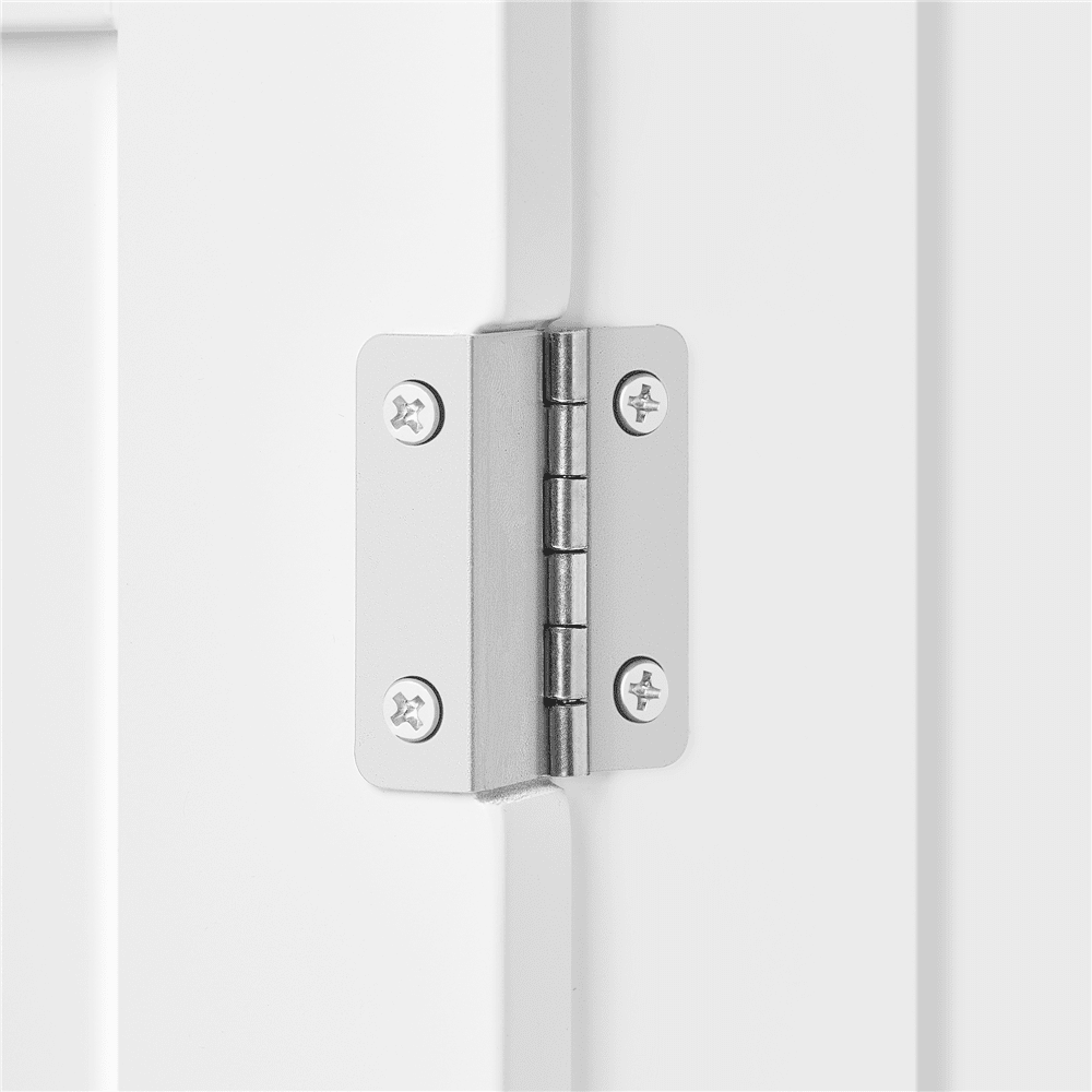 Gran armario de almacenamiento con cajón para baño y sala de estar, color blanco