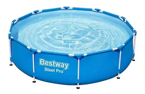 Alberca Piscina Estructural Circular Steel Pro 305cm Bestway Color Azul