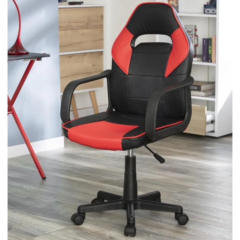 Silla Escritorio Gamer Rojo/Negro