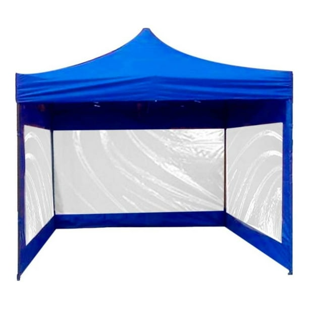 Toldo Impermeable Jardimex 3x3 m con Paredes Azul