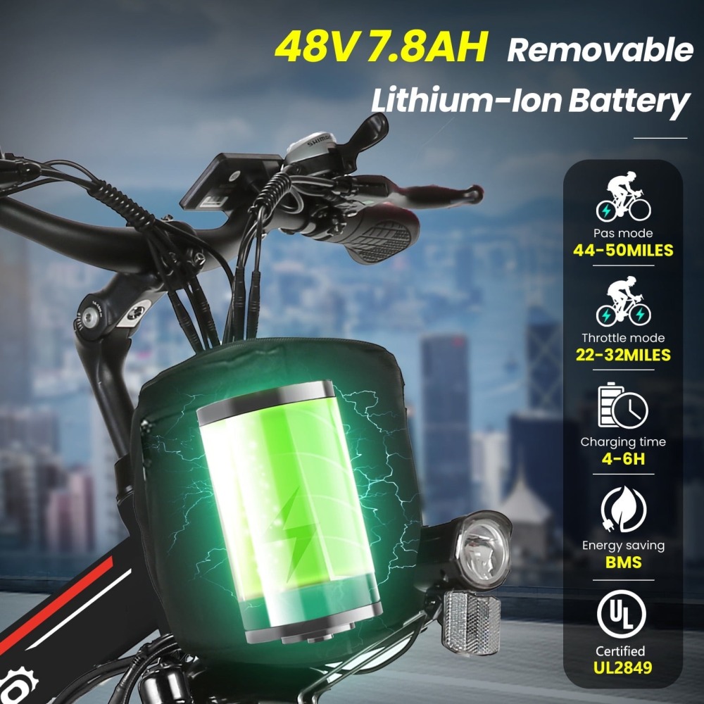 🔥 Bici Eléctrica Montaña PLEGABLE 500W - Autonomía 50km - ¡Envío Gratis!