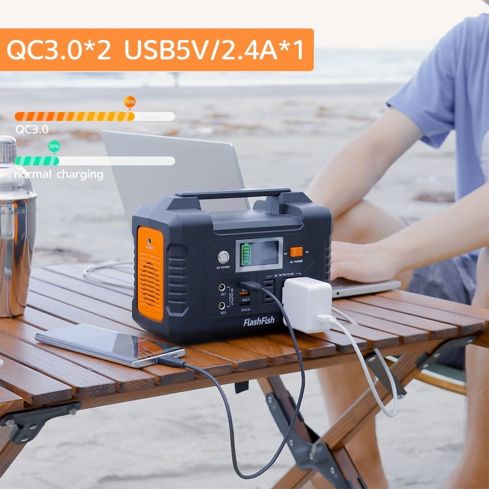 🔥 OFERTA: Generador Portátil 200W  - Batería 146Wh - Ideal para Acampar + USB/DC