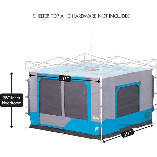 6.4 popup Outdoor Camping Tent, Royal Blue Azul Real Tienda de campaña de cabina